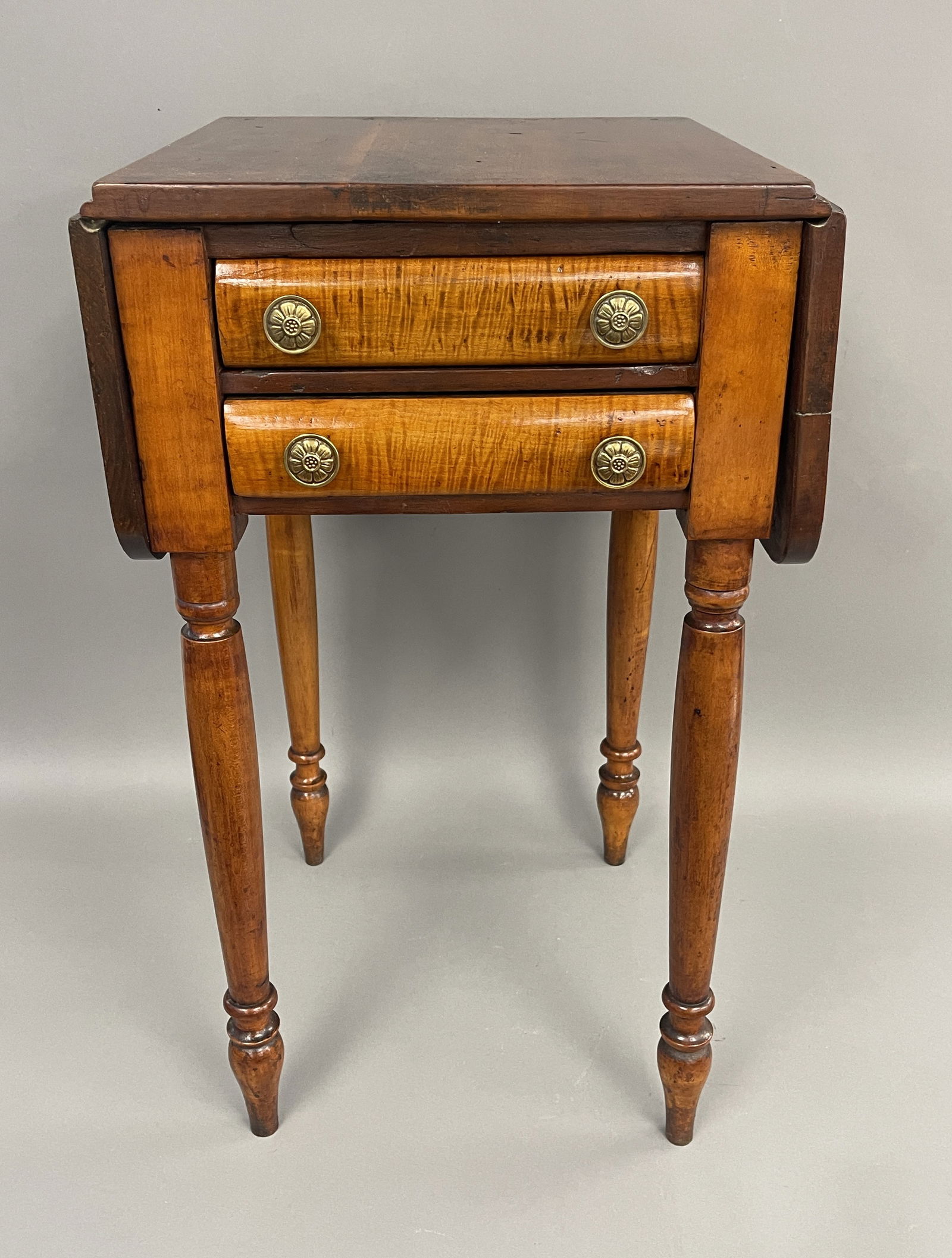 TWO DRAWER DROP LEAF STAND (1 of 6)