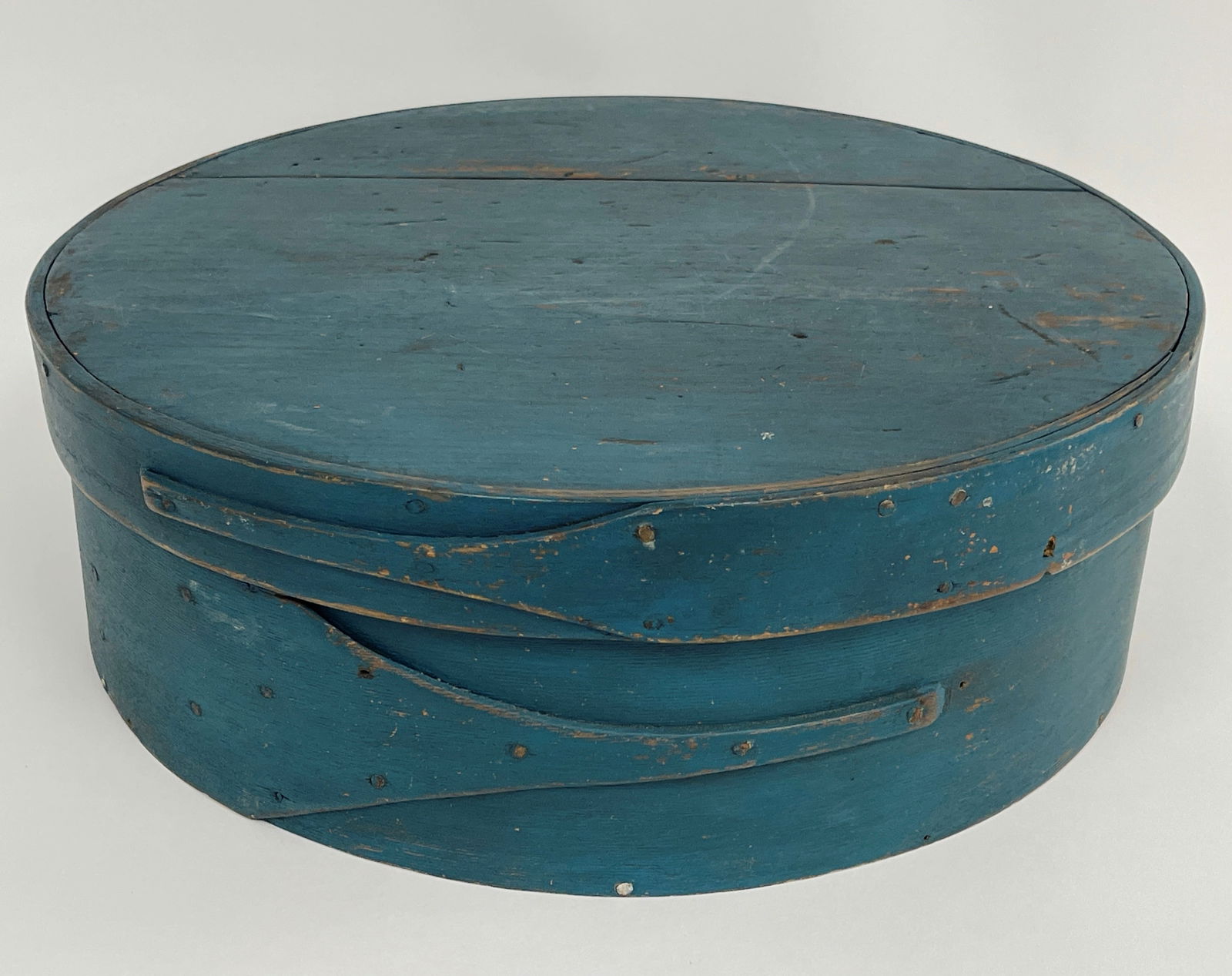 19TH C BLUE LAPPED COVERED PANTRY BOX (1 of 5)
