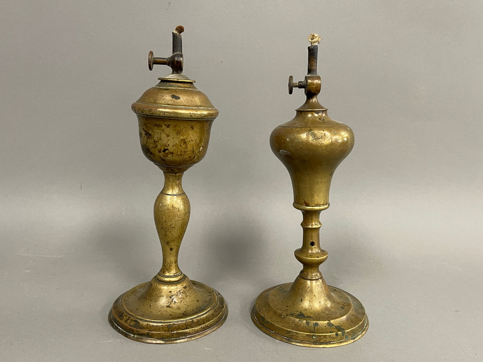 TWO OIL LAMPS (1 of 4)