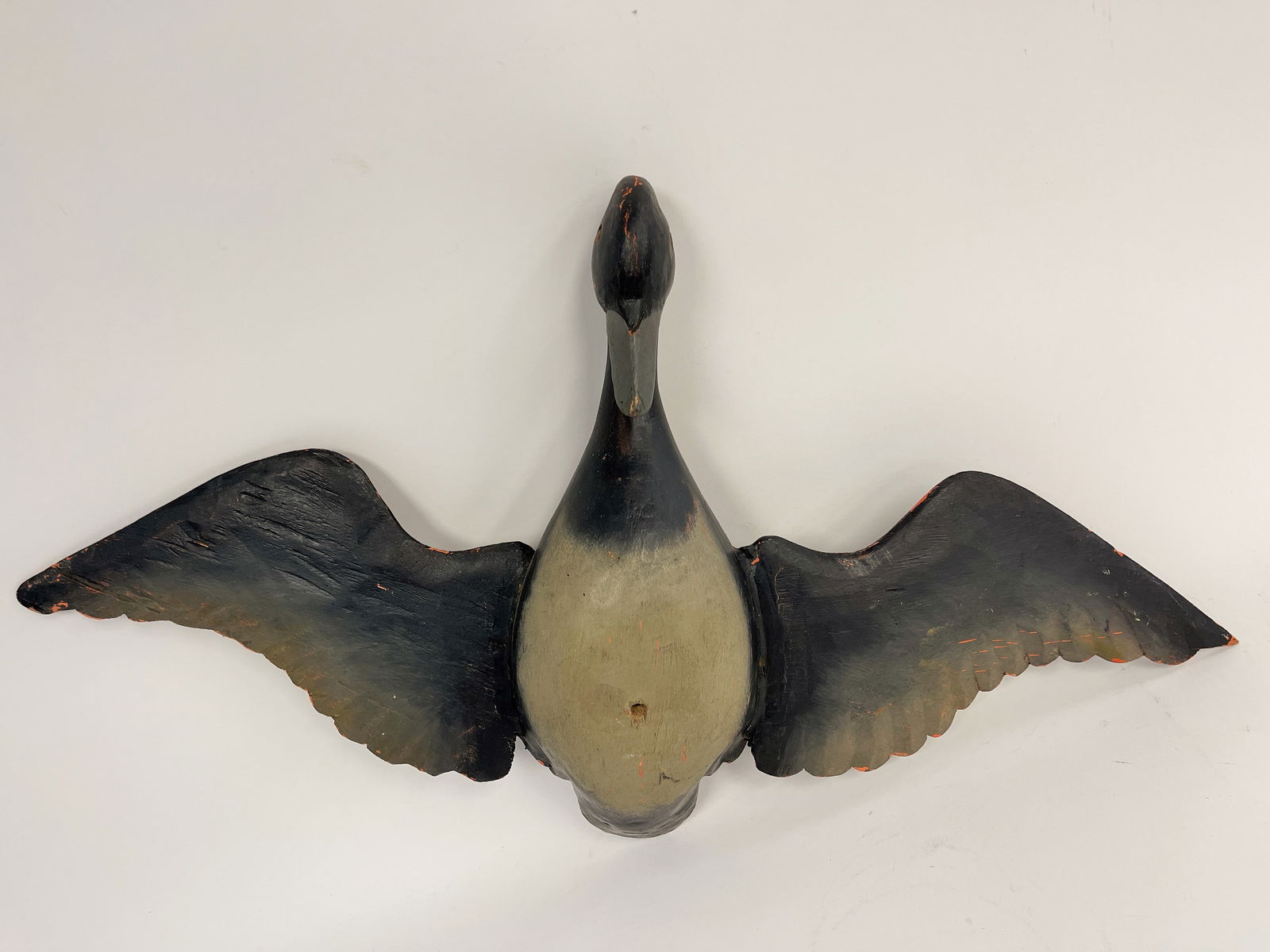 CARVED & POLYCHROMED MERGANSER DUCK (1 of 4)