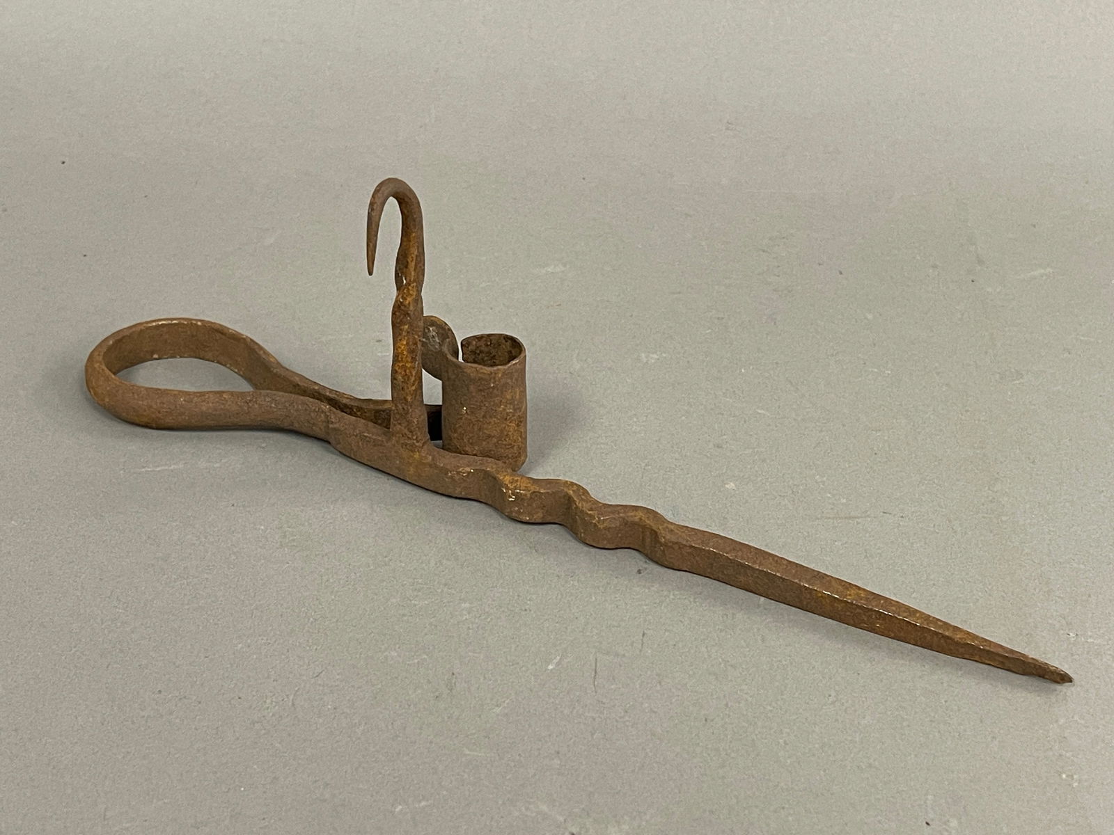 FORGED IRON STICKING TOMMY CANDLE (1 of 3)