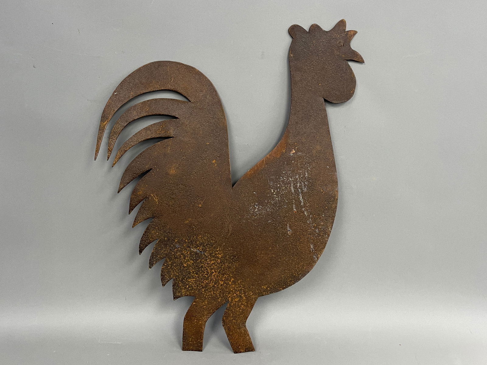 BIG SHEET IRON FORGED ROOSTER (1 of 2)