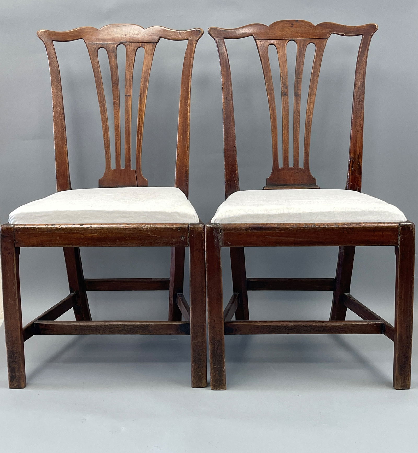 18TH C PAIR OF 18TH C CHIPPENDALE SIDE CHAIRS (1 of 4)