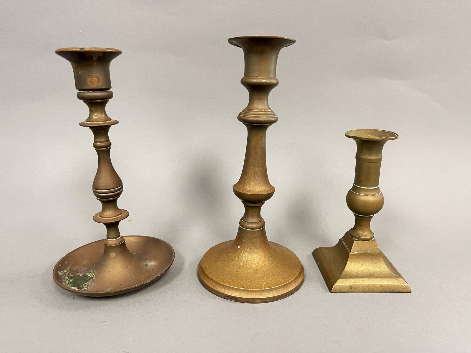 GROUPING OF 19TH C CANDLESTICKS (1 of 3)
