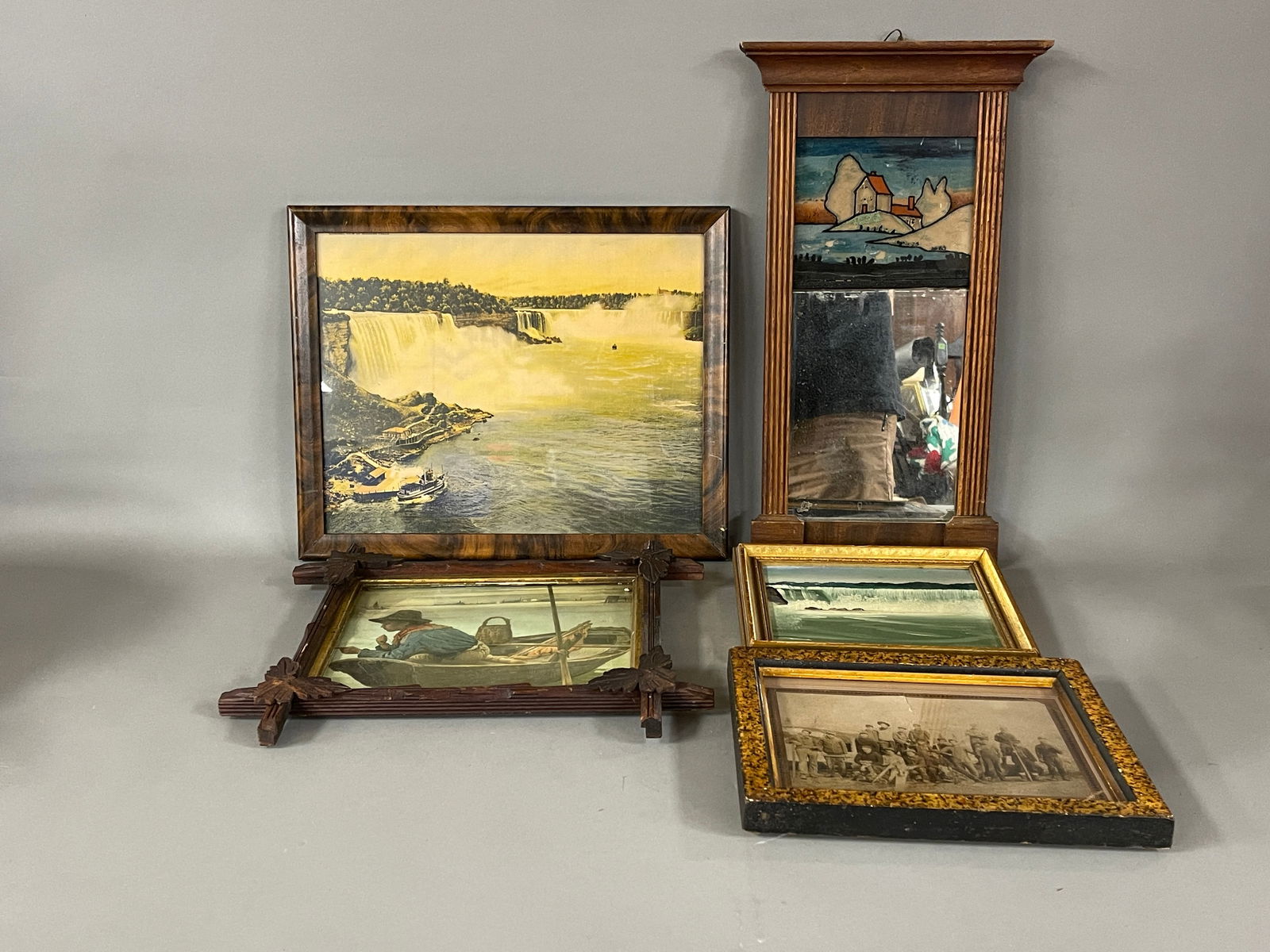 GROUPING OF FIVE FRAMED ITEMS (1 of 4)