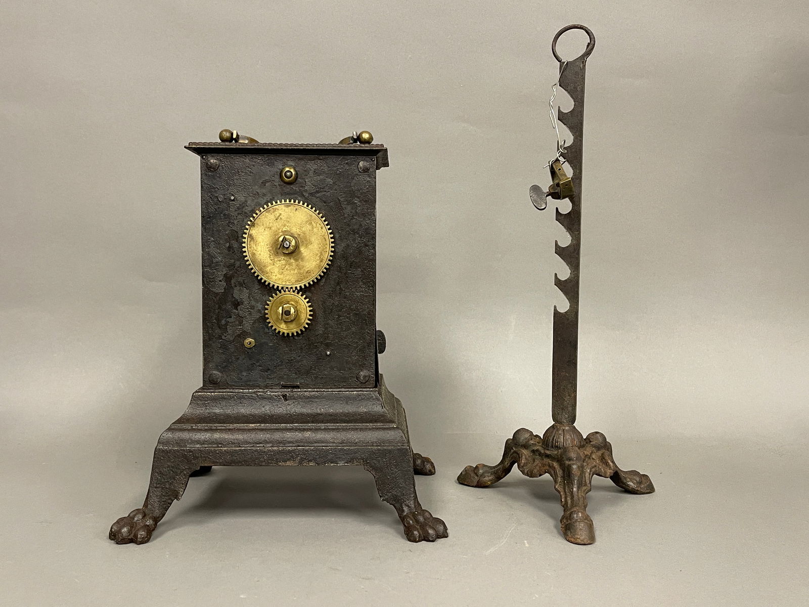 19TH C CLOCKWORK ROASTING JACK SPIT ROASTER (1 of 5)