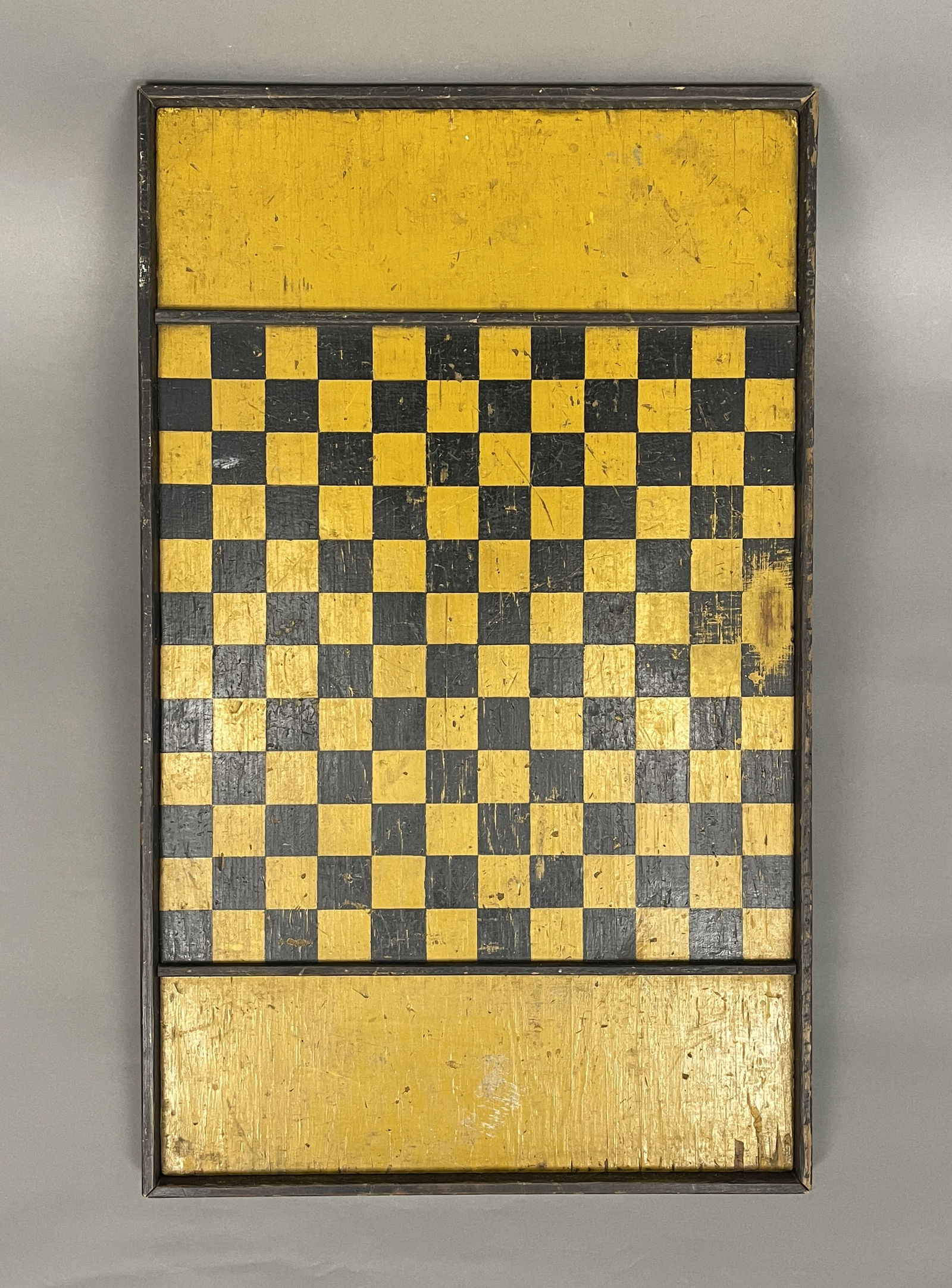FOLK ART BLACK & YELLOW GAME BOARD (1 of 3)