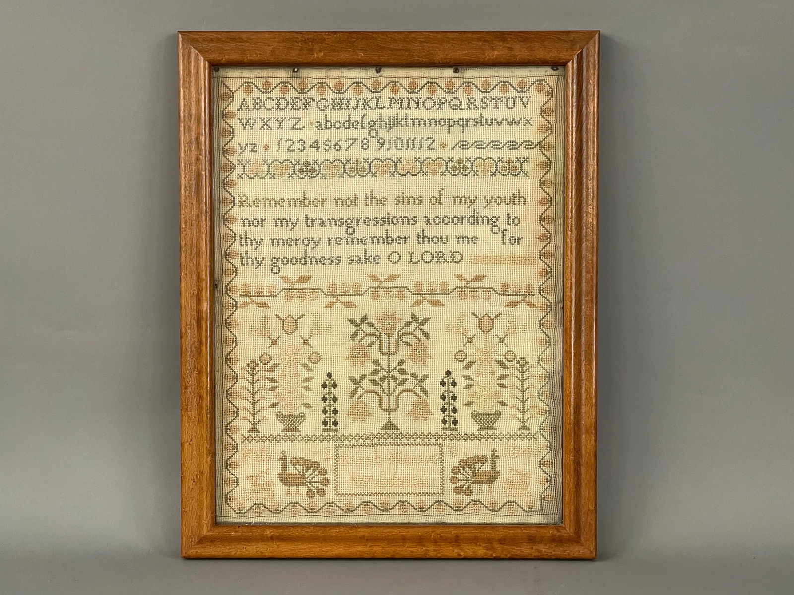 NEEDLEWORK SAMPLER SARA WARSHARM 1849 (1 of 2)