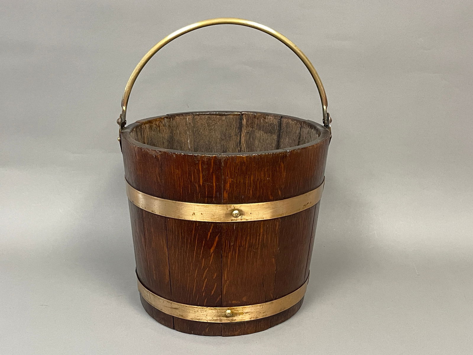 19TH C IRISH PEAT BUCKET (1 of 5)