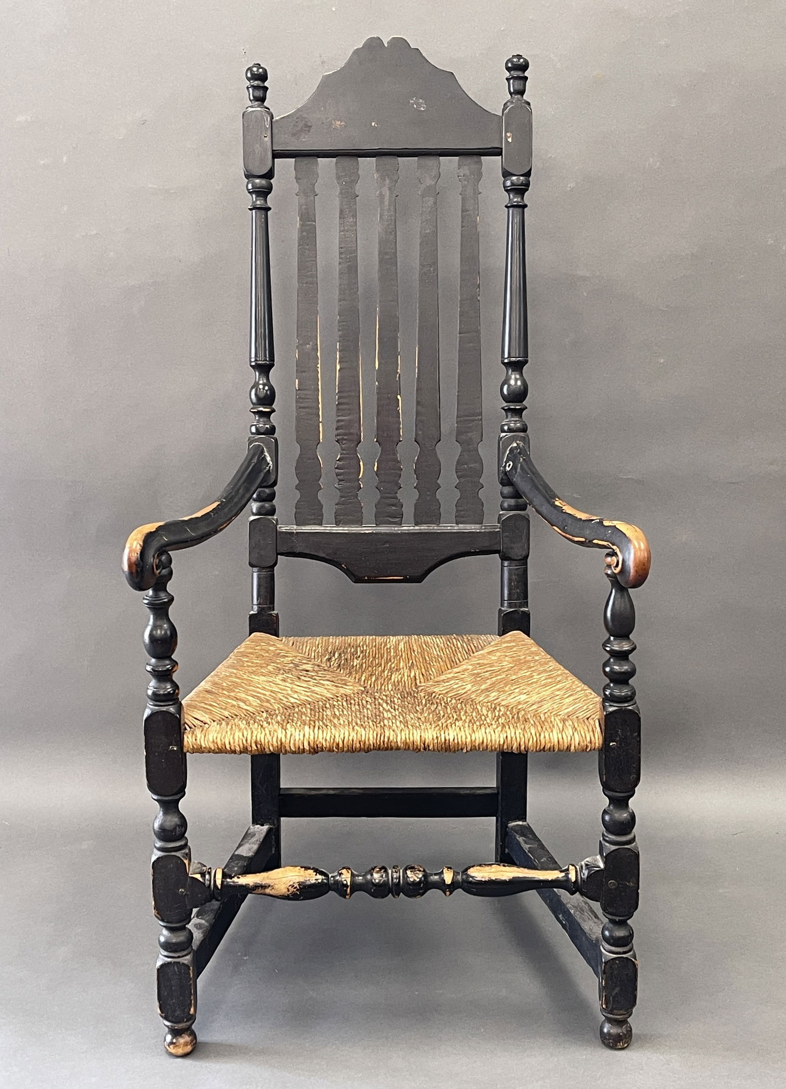 18TH C MAX BANNISTER BACK ARMCHAIR (1 of 5)
