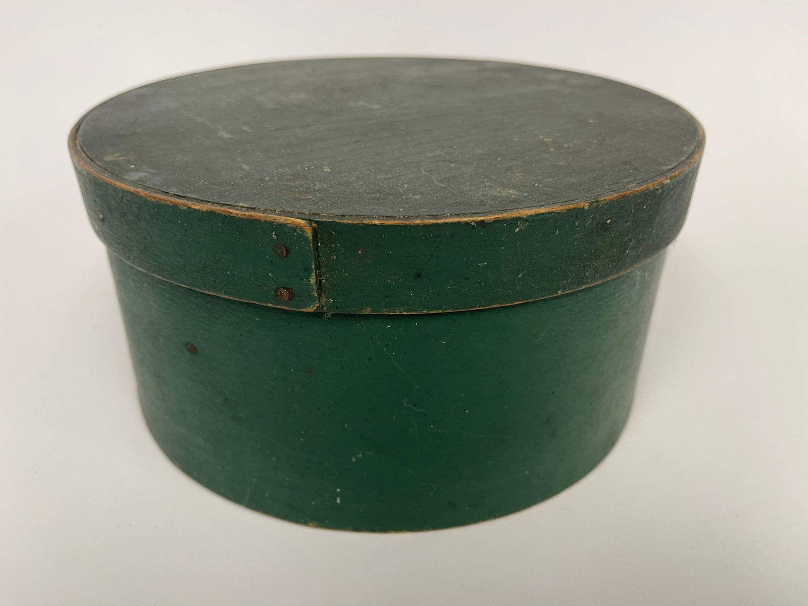 19TH C GREEN PANTRY BOX (1 of 3)