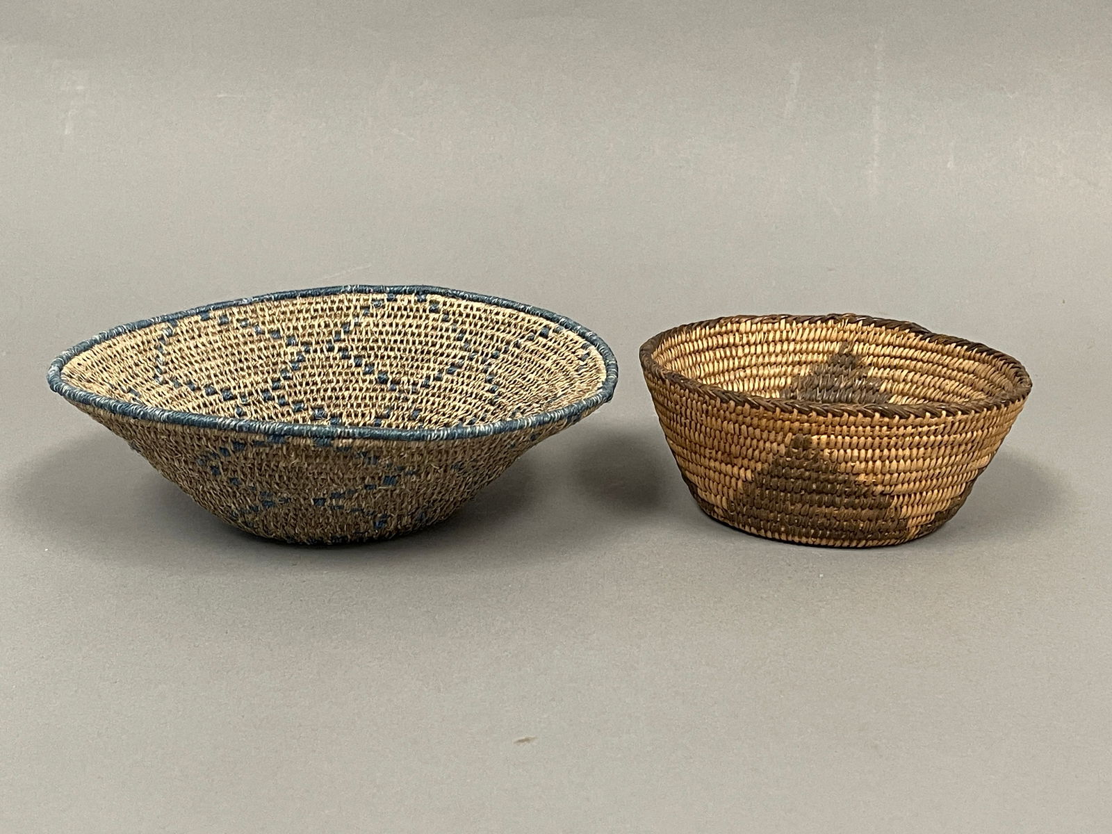 19TH C NORTH AMERICA PIMA MINIATURE BASKET (1 of 3)