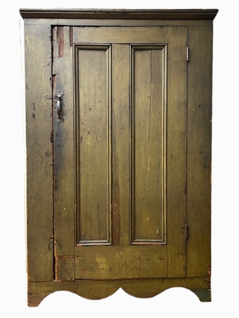 19TH C PAINTED CUPBOARD (1 of 5)