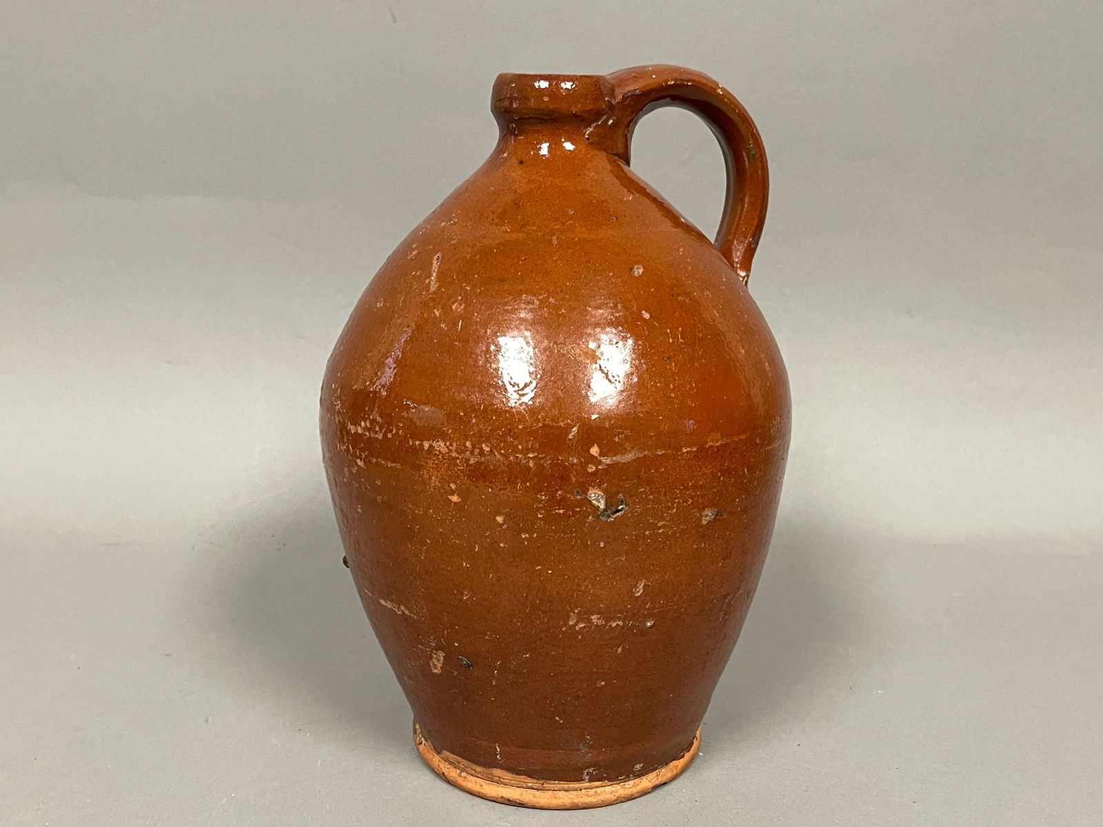 18TH C REDWARE JUG (1 of 5)