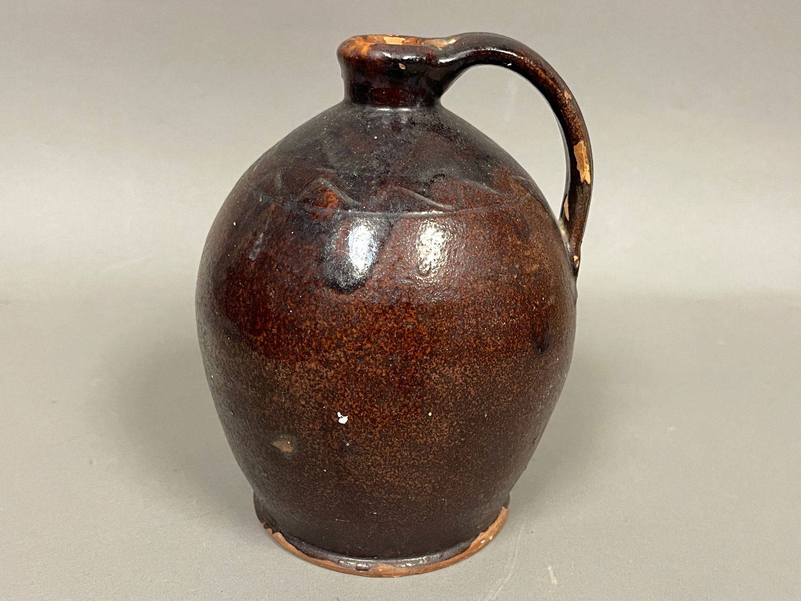 DECORATED STONEWARE JAR REDWARE DECORATIONS (1 of 4)