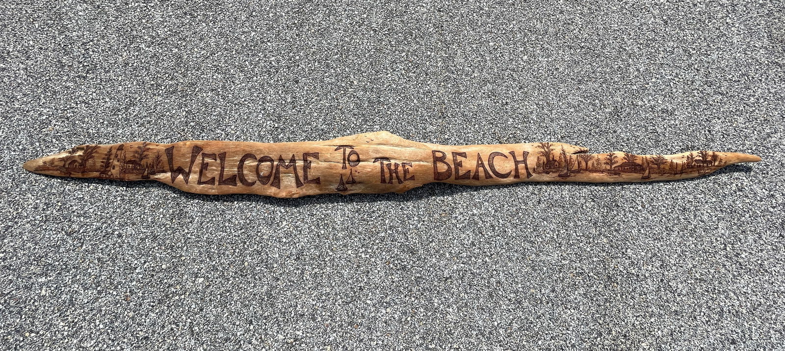 OLD BEACH SIGN "WELCOME TO THE BEACH" FROM CAPE COD , MA (1 of 4)