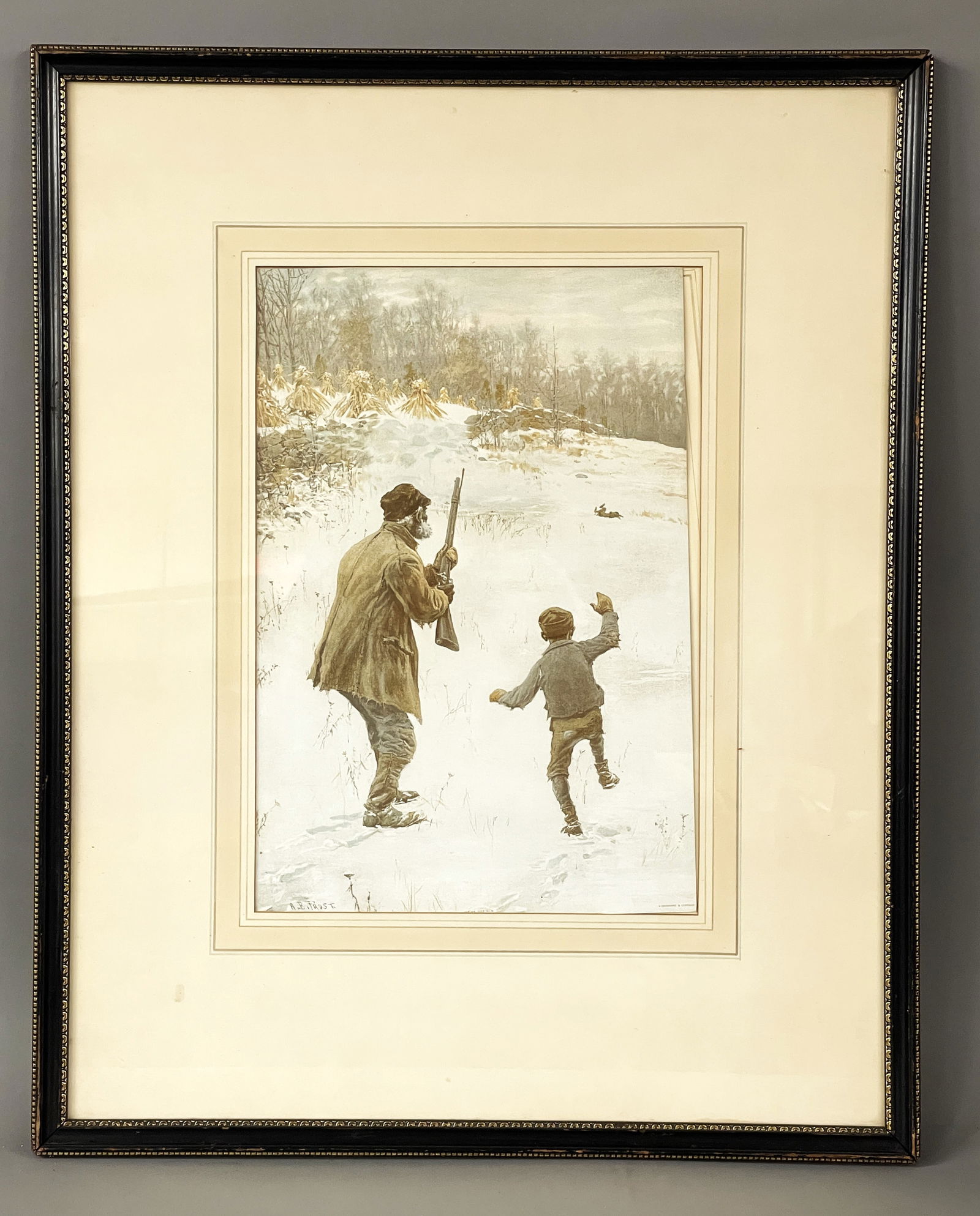 ARTHUR BURDETT FROST ORIGINAL LITHOGRAPH (1 of 5)