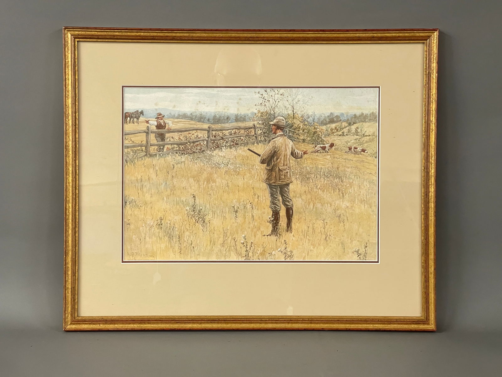 ARTHUR BURDETT FROST ORIGINAL LITHOGRAPH 1903 (1 of 4)