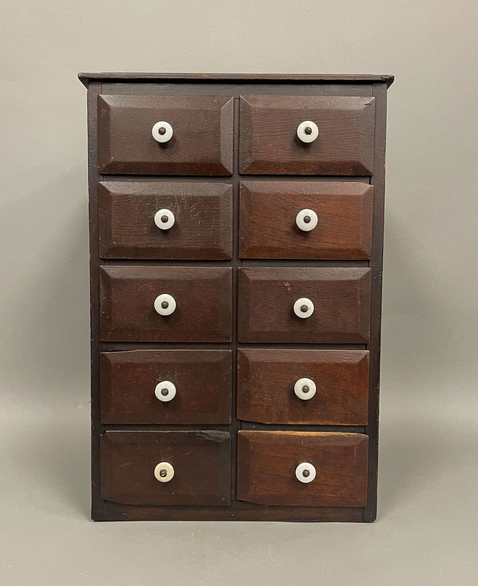 10 DRAWER SQUARE NAILED SPICE CABINET (1 of 6)