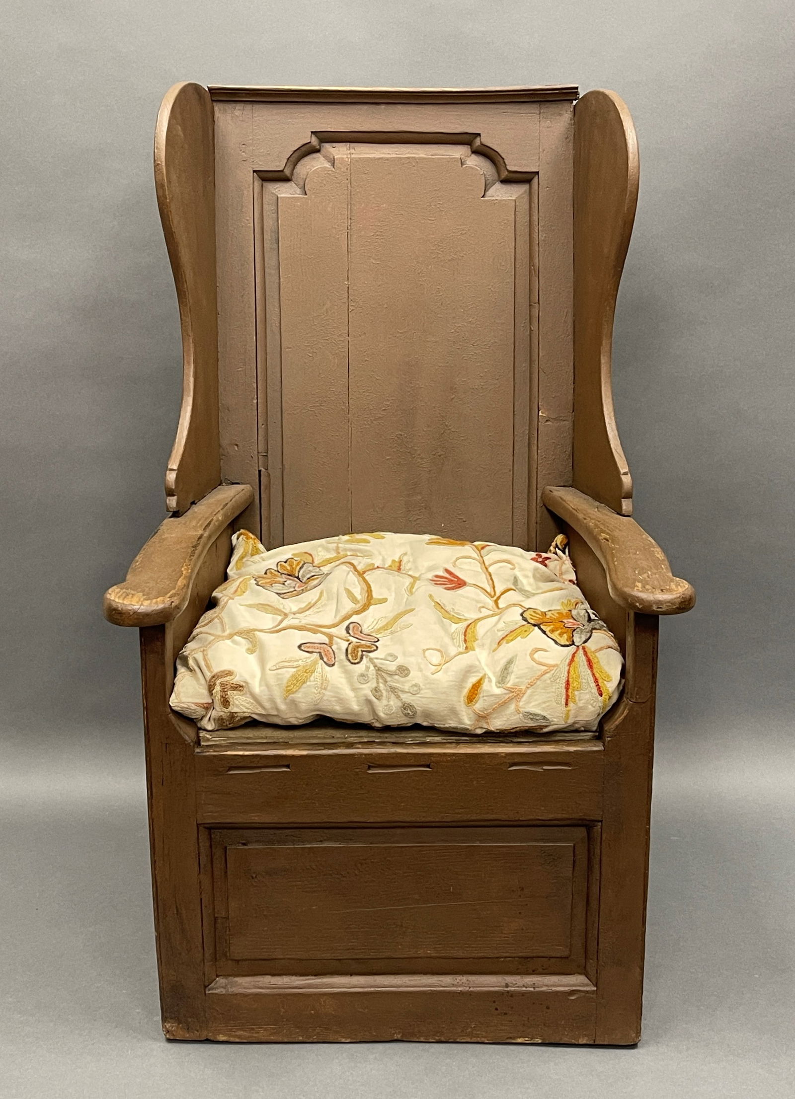 PINE WAINSCOT CHAIR W/ SHAPED RAISED PANEL (1 of 5)