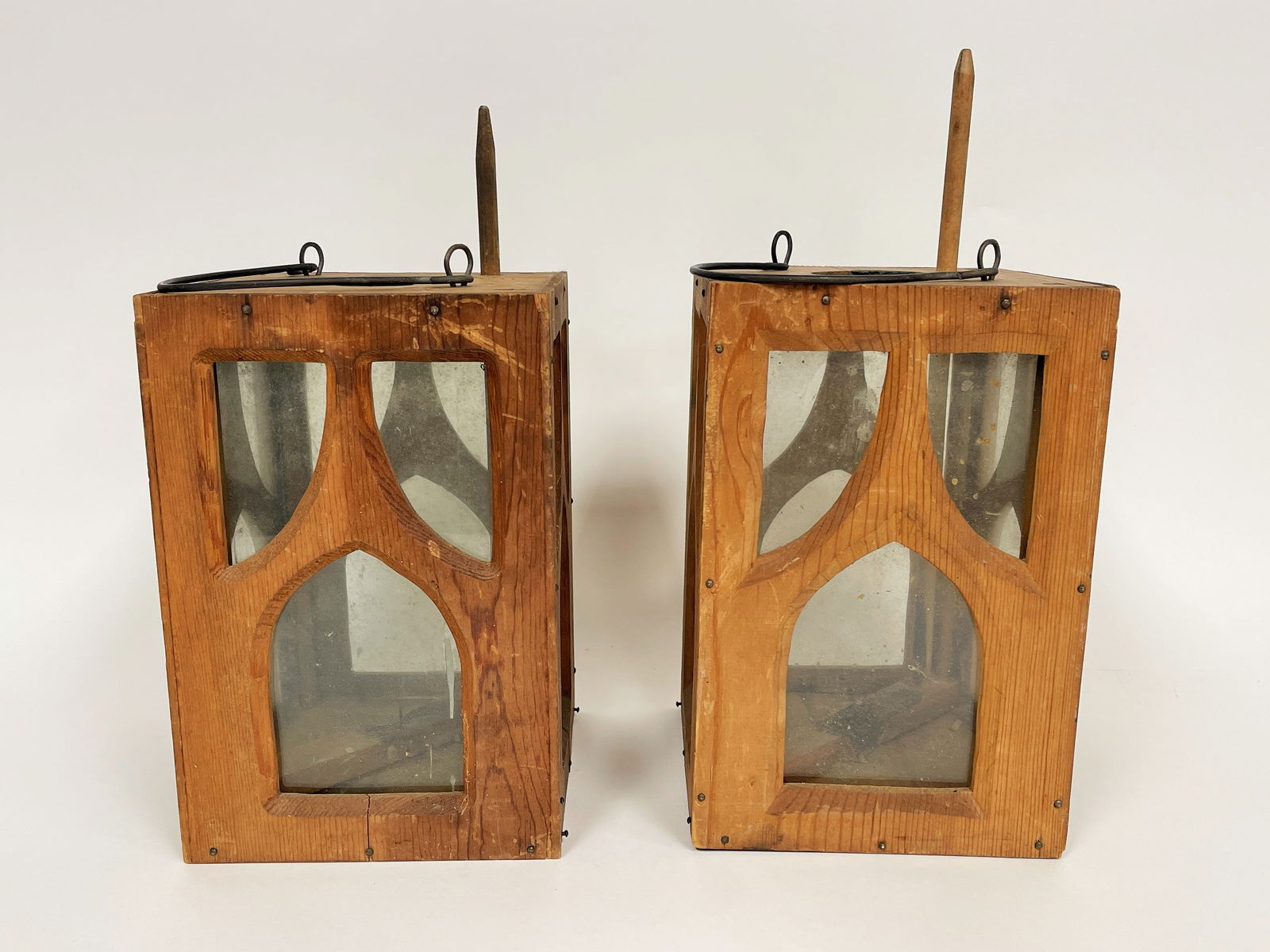 RARE PR 19th C WOOD LANTERNS (1 of 6)