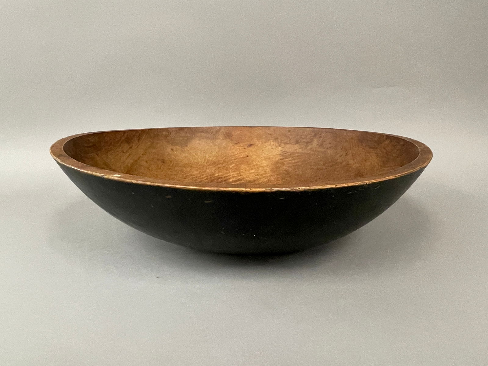 19TH C BLUE PAINTED DOUGH BOWL (1 of 4)