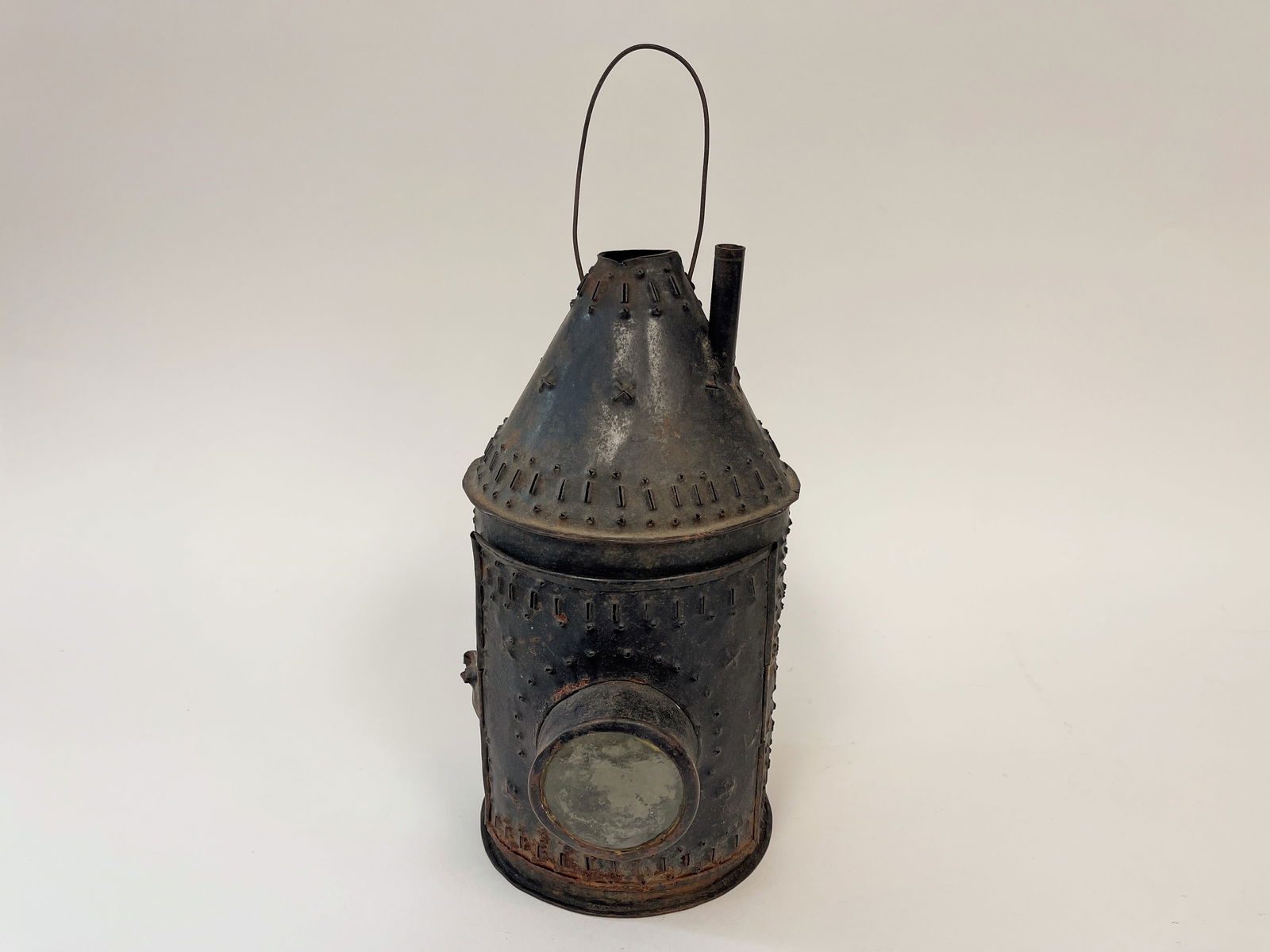 EARLY PIERCED TIN CANDLE LANTERN (1 of 7)