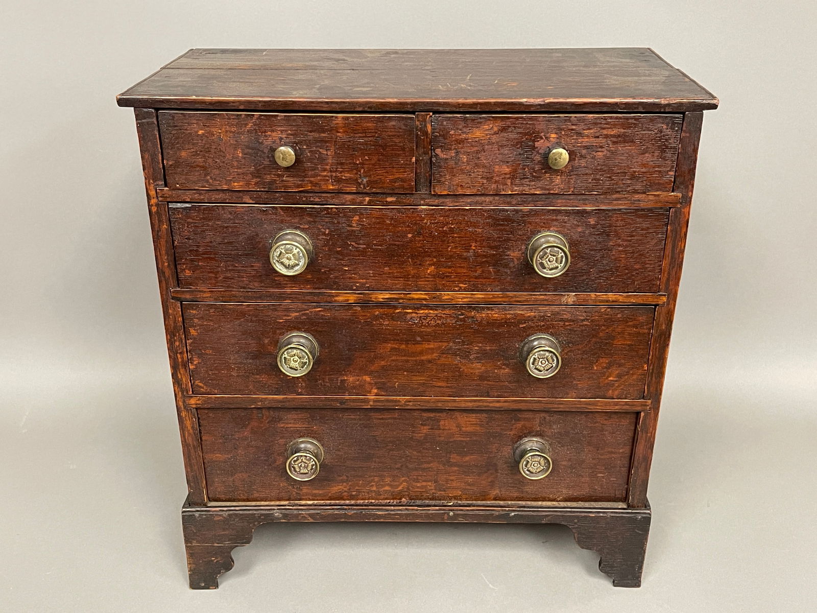 ENGLISH 5 DRAWER MINIATURE CHEST (1 of 5)