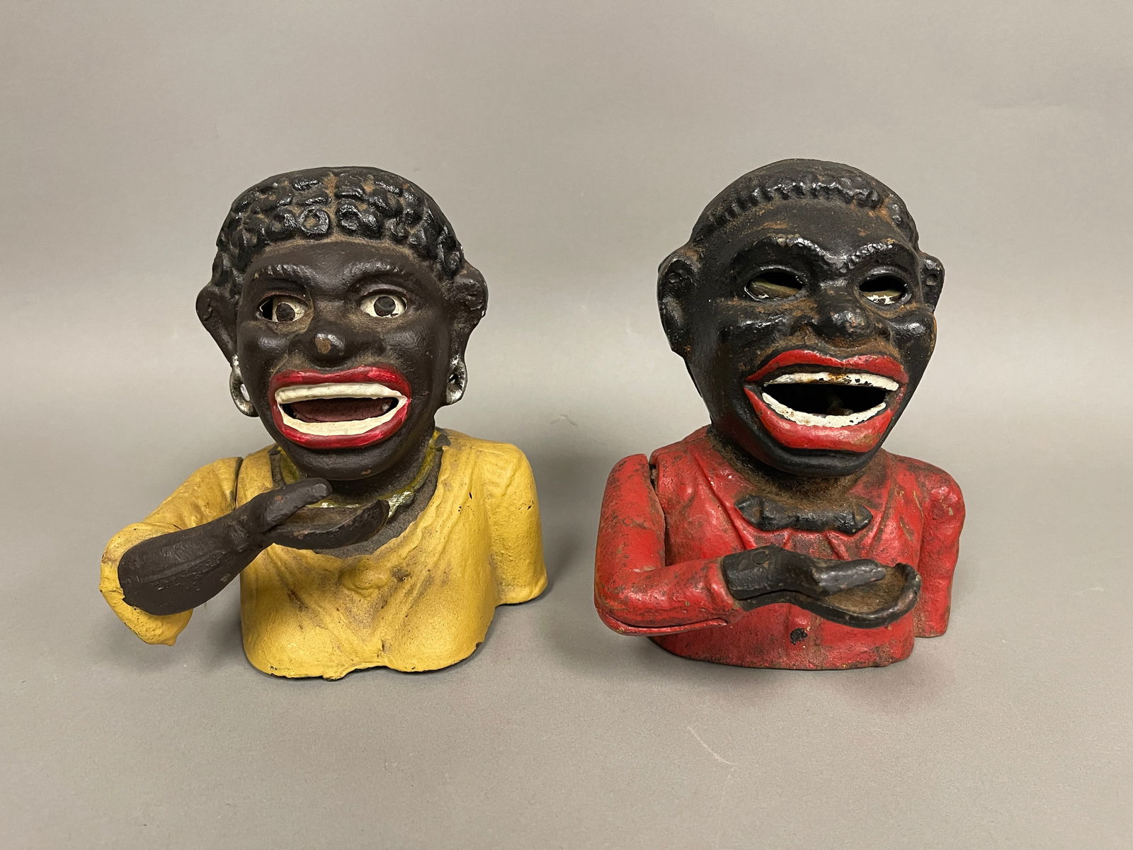 TWO CAST MECHANICAL TOY BANKS (1 of 6)