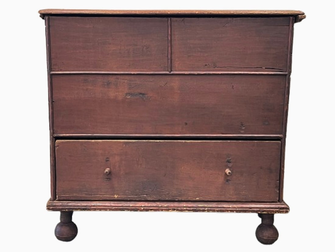 PAINTED WILLIAM AND MARY BLANKET CHEST (1 of 7)