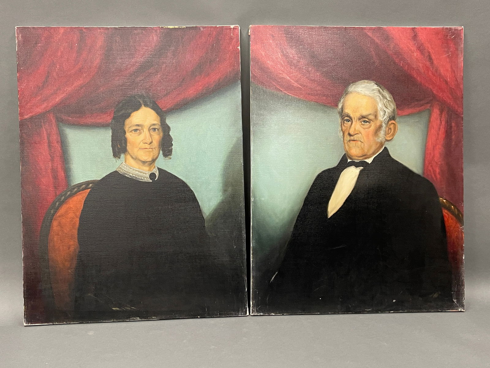 PAIR OF PORTRAITS MR & MRS. PECK BY MARLENE EVANS PUTNAM (1 of 5)