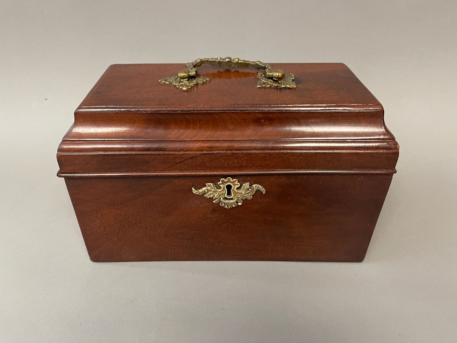 19TH C CHIPPENDALE TEA CADDY (1 of 5)