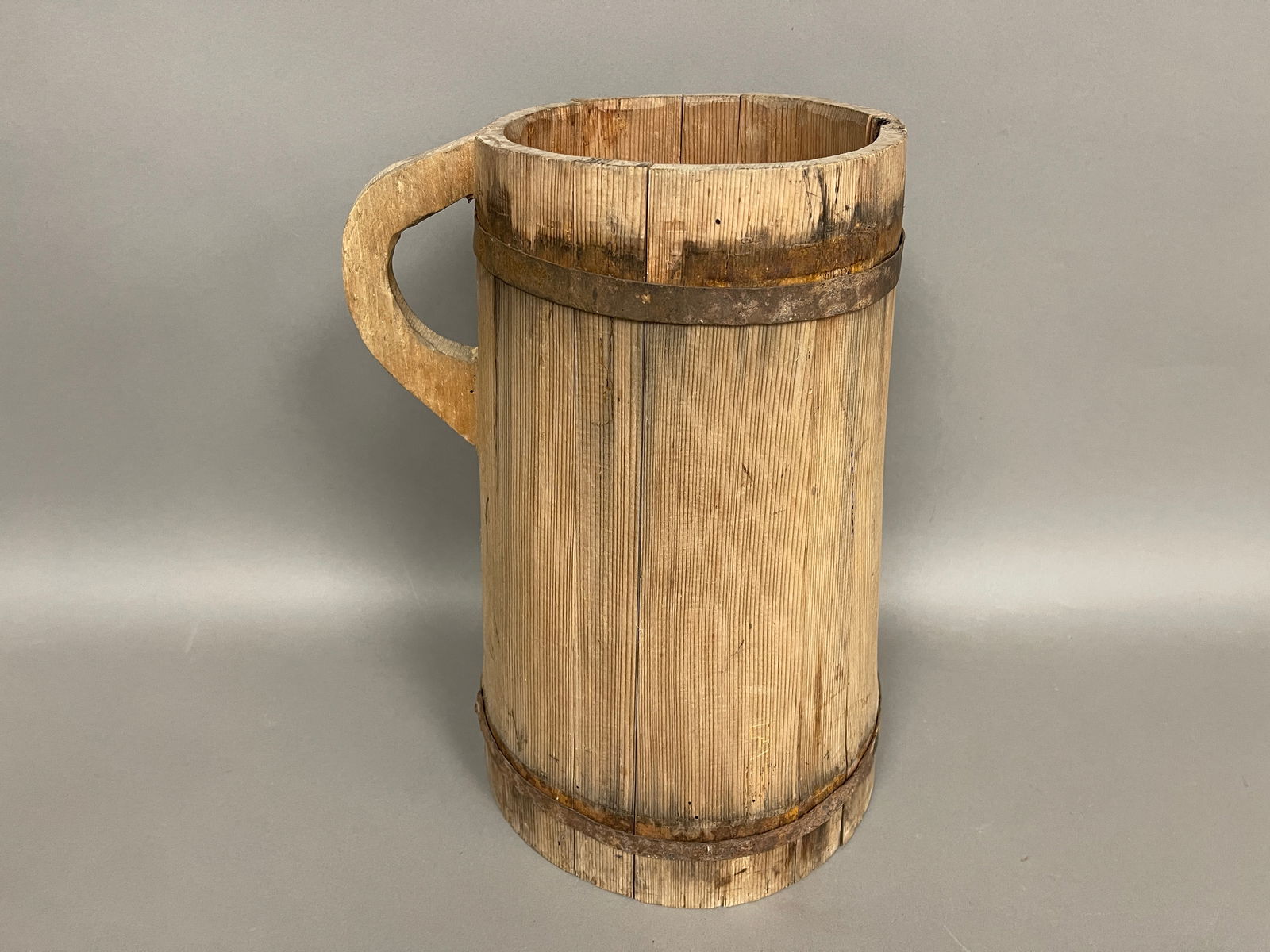 EXTRA LARGE WOODEN STAVED PIGGIN (1 of 5)