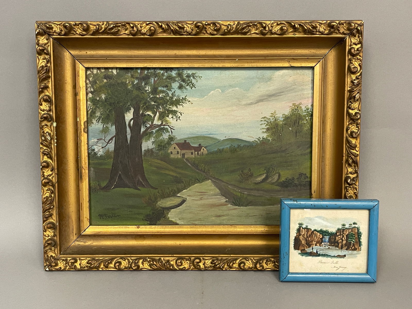 TWO 19TH C PAINTINGS (1 of 6)