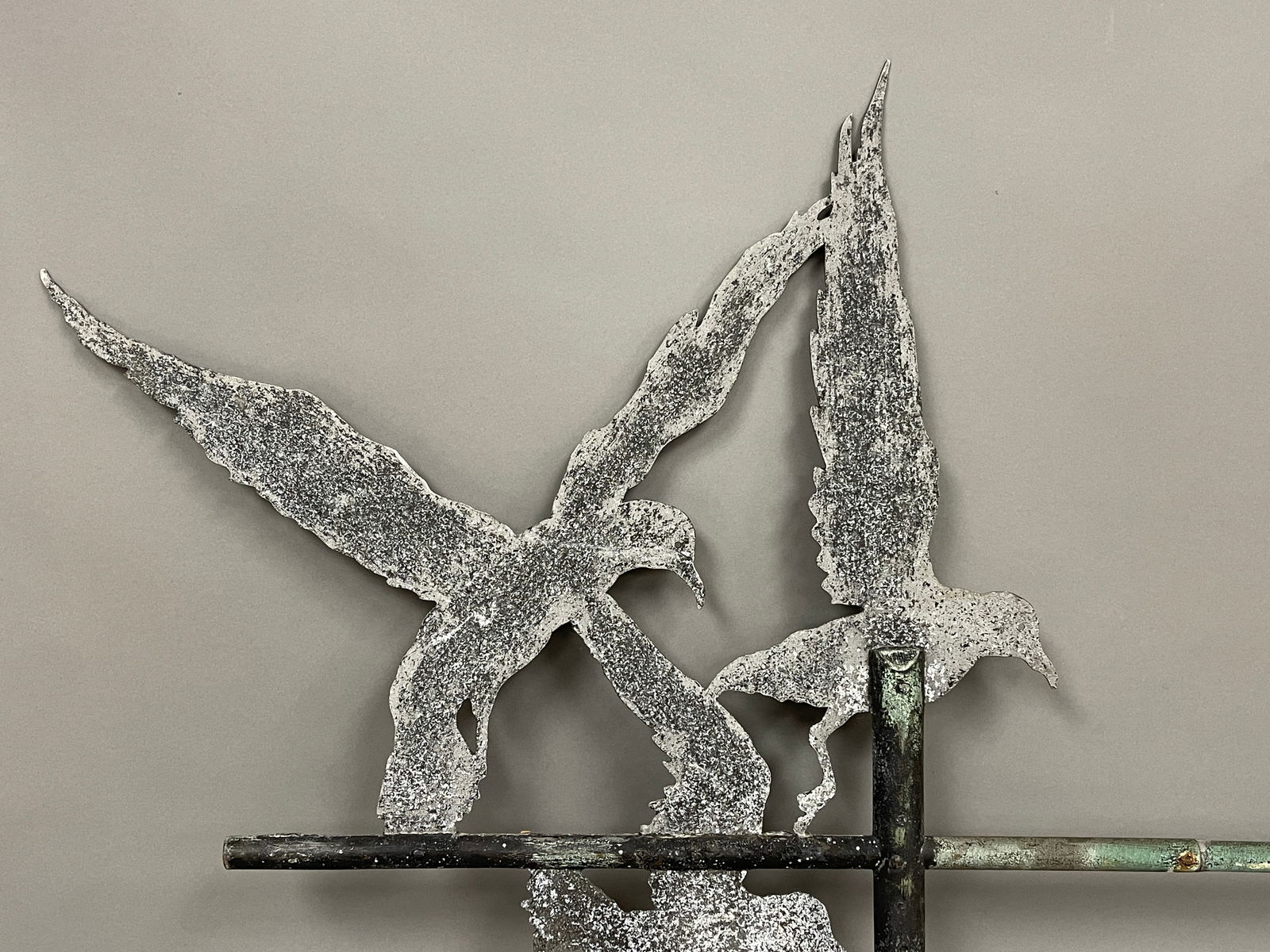 WEATHERVANE OF AMERICAN EAGLES FLYING (1 of 3)