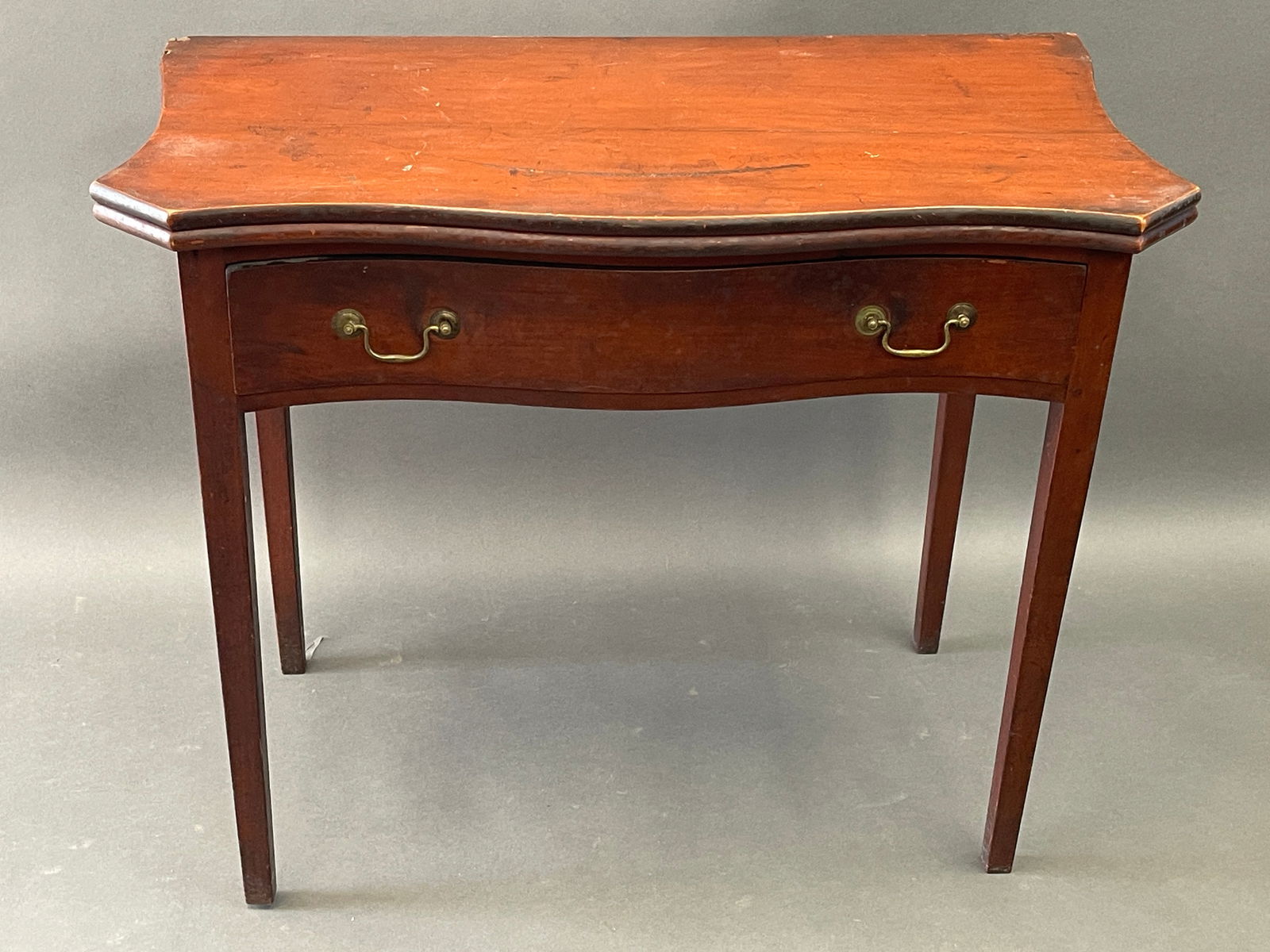 18TH C HEPPLEWHITE GAME TABLE (1 of 7)