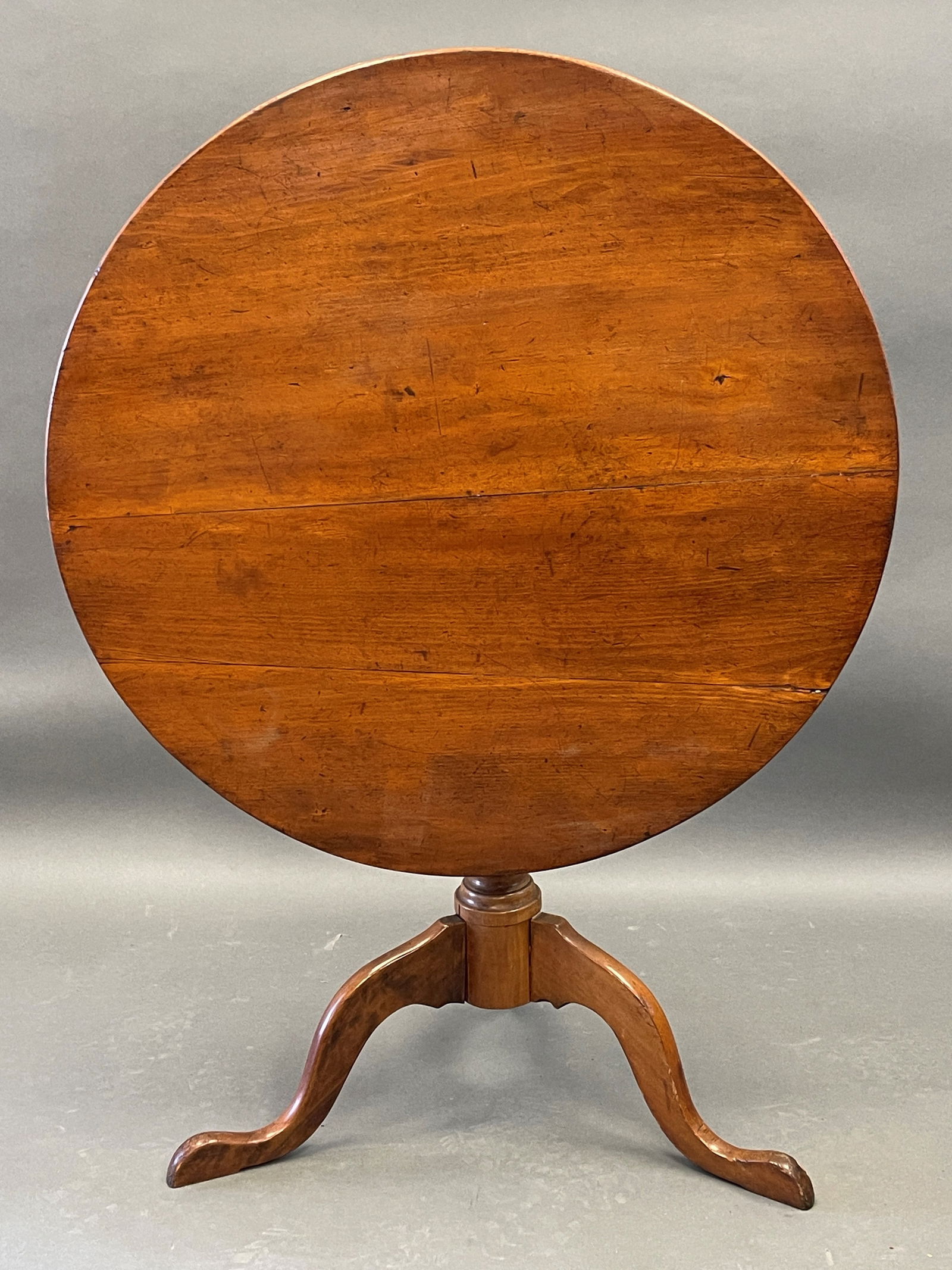 18TH C CHERRY TIP TOP TABLE (1 of 4)