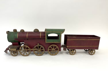 SHEET STEEL POLYCHROMED TOY TRAIN