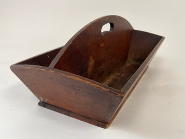 19TH C RED PAINTED CARRIER IN ORIGINAL PAINT