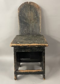 18TH C CHILD'S CHAIR, ORIGINAL PAINT