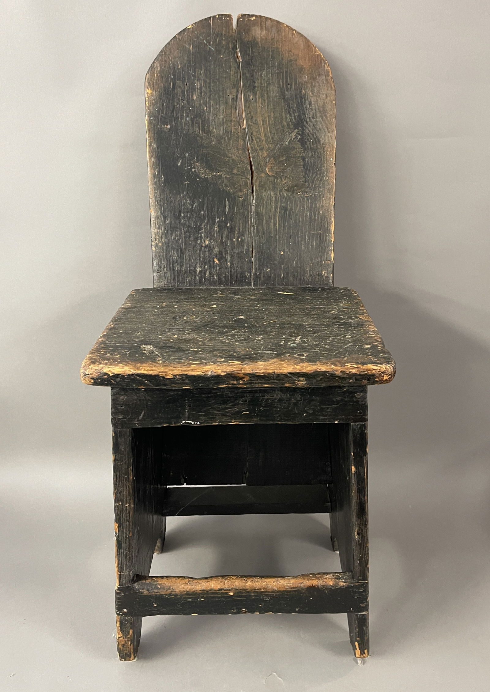 18TH C CHILD'S CHAIR, ORIGINAL PAINT (1 of 3)