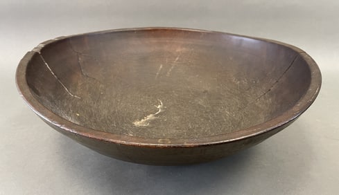 VERY LARGE PAINTED BEEHIVE BOWL