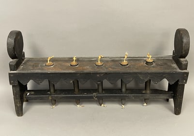 18TH C CARVED CANDLE MOLD