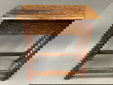 19TH C JOINT STOOL