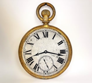 19TH C POCKET WATCH TRADE SIGN