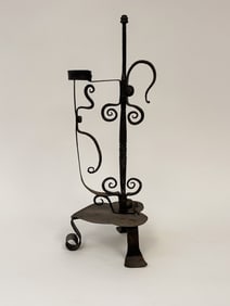 PENNSYLVANIA  IRON FOOTED CANDLE HOLDER