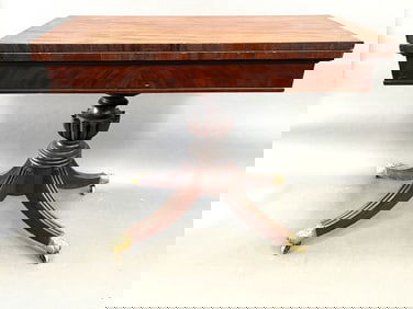 BALTIMORE FEDERAL MAHOGANY GAME TABLE