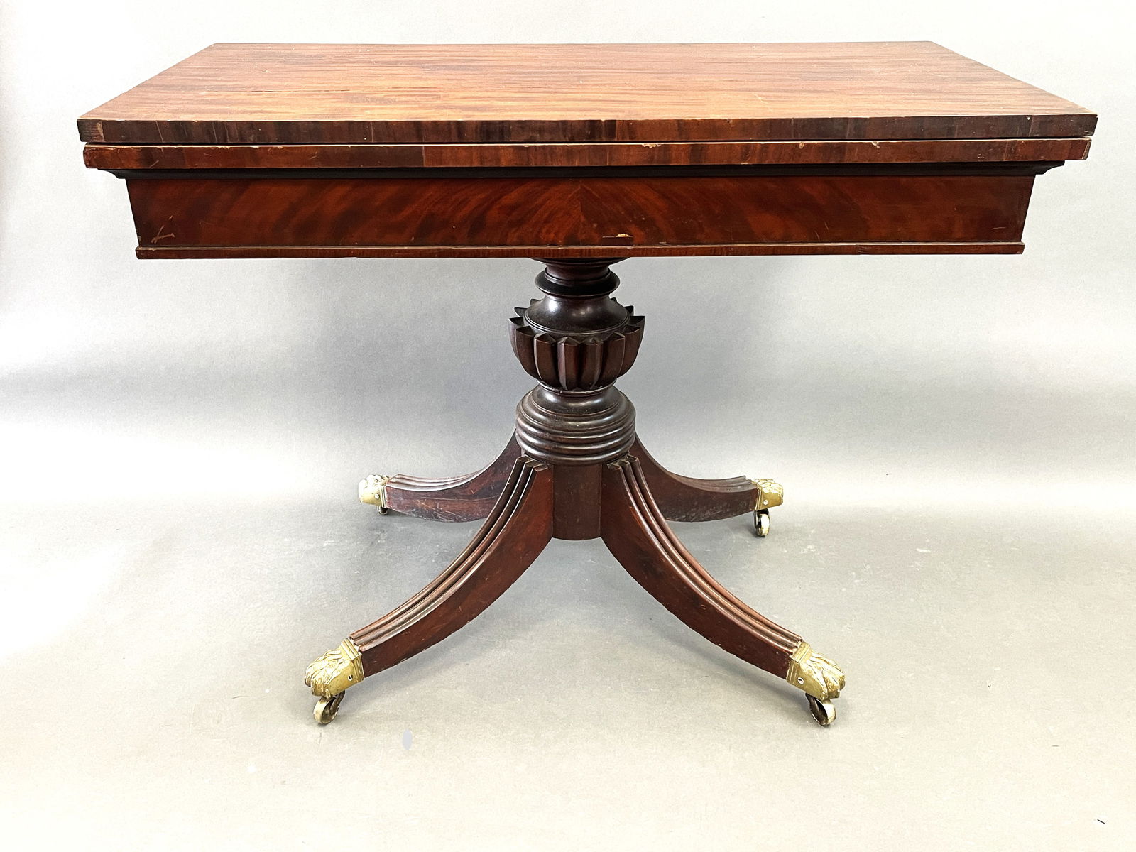 BALTIMORE FEDERAL MAHOGANY GAME TABLE (1 of 4)