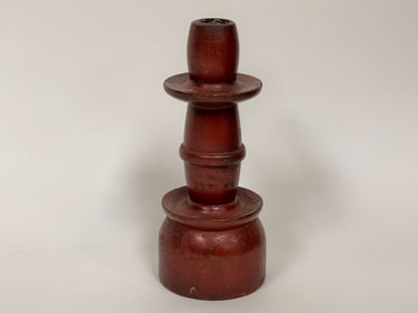 PILGRIM CANDLESTICK , WOOD