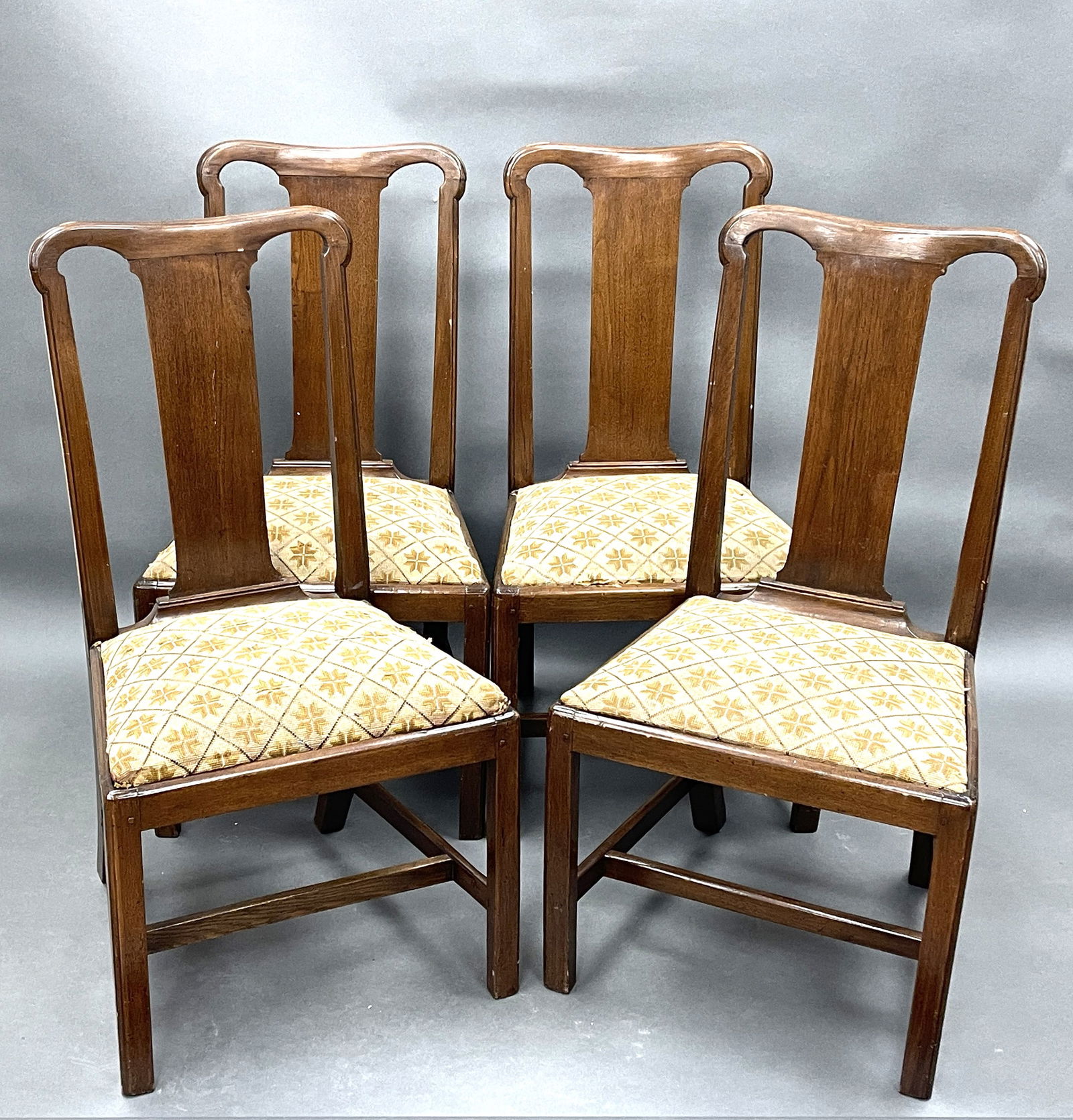CIRCA 1760  SET OF FOUR SIDE CHAIRS (1 of 4)